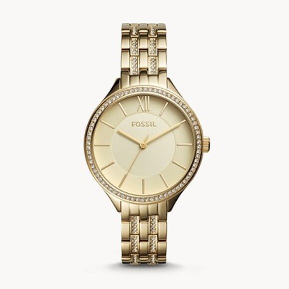 Fossil Women's Gold Champagne Swarovski Crystals Watch - Picture 2 of 6